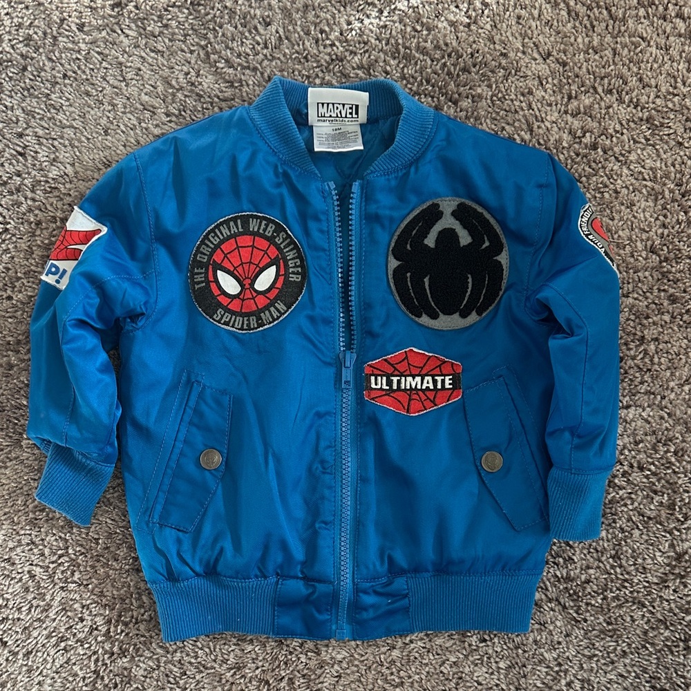 Marvel Blue Spider-Man Patch Jacket